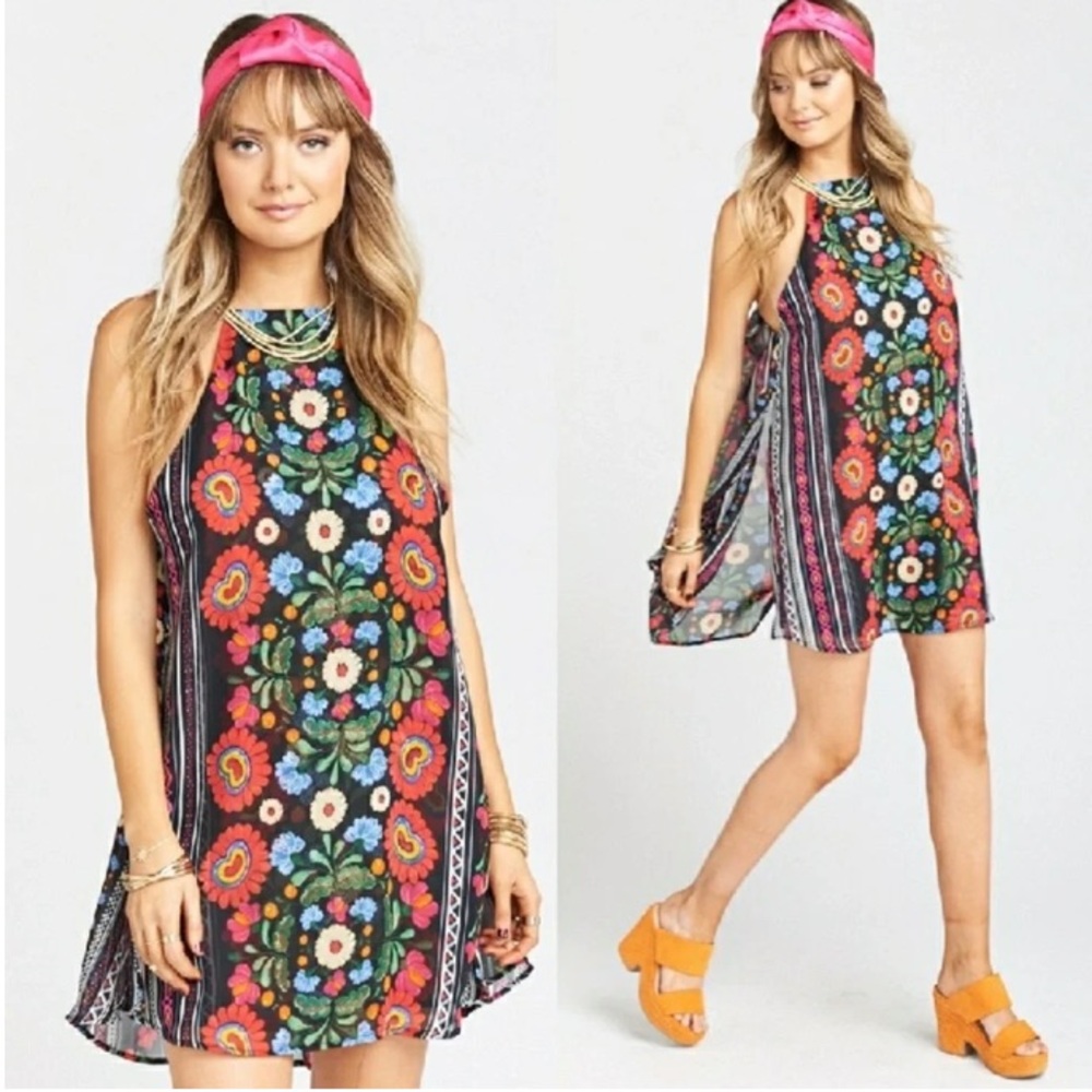 Show Me Your Mumu mini Dress with Multicolor Floral Print
